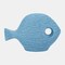 Kingston Living Ceramic Textured Fish Tabletop Figurine - 14" - Blue